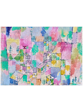 Klee Two Little Pleasure Castles - Art Print